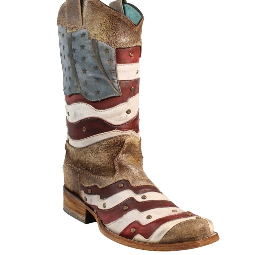 Womens corral American flag cowboy boots
